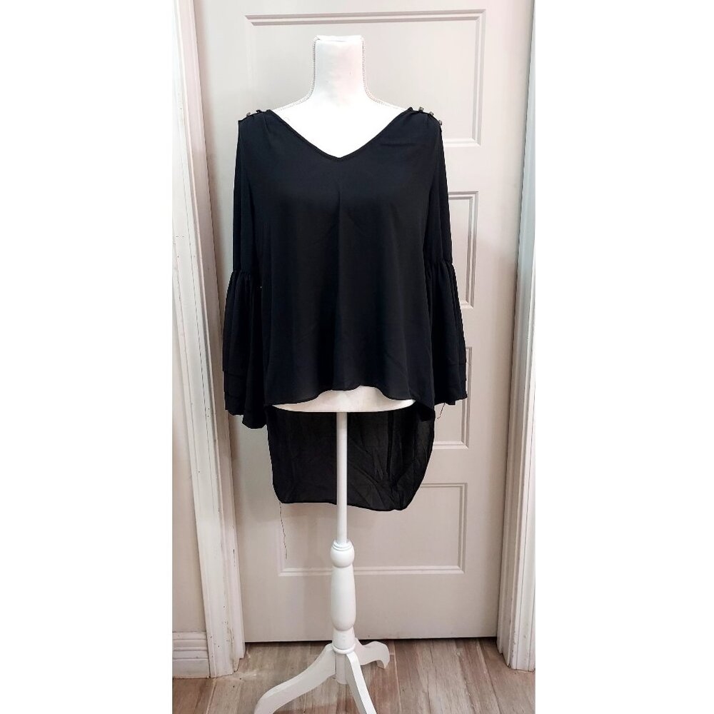 Double Zero_M_used_black with flare sleeve_long sleeve